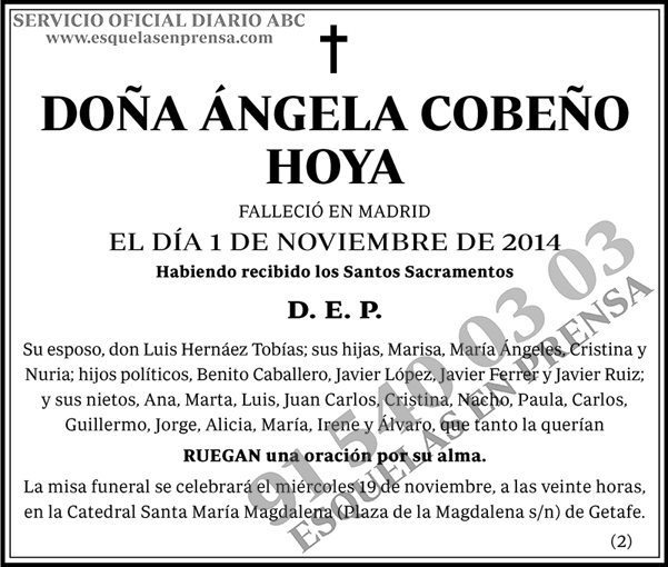Ángela Cobeño Hoya
